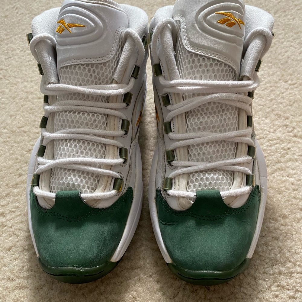 PACKER SHOES REEBOK QUESTION MID V53579 SZ 8 FOR PLAYER USE ONLY LEBRON JAMES